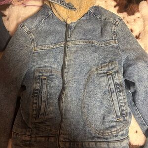 Denim Jacket with Sherpa Lining